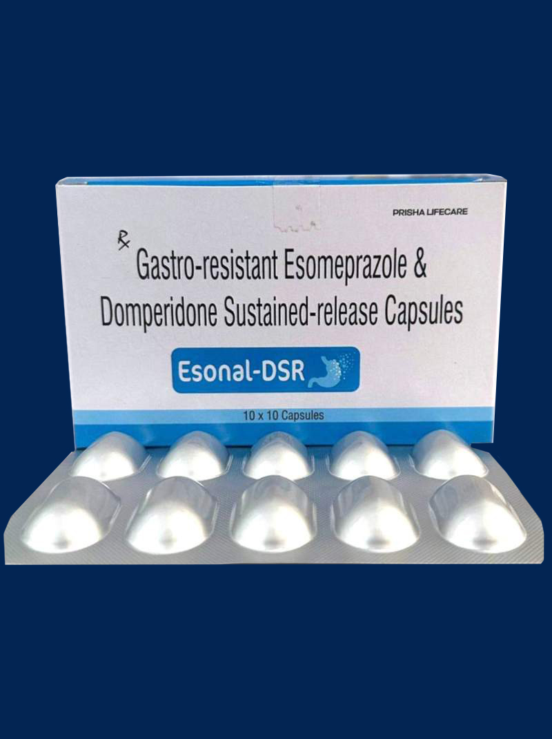 Gastro-Resistant Esomeprazole Domperidone Sustained Release Capsules
